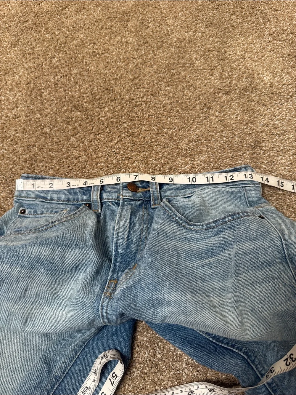 BDG Light Blue Women's Wide Leg Jeans Tapered Baggy SZ 25